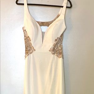 White Reckless Love Embellished Dress